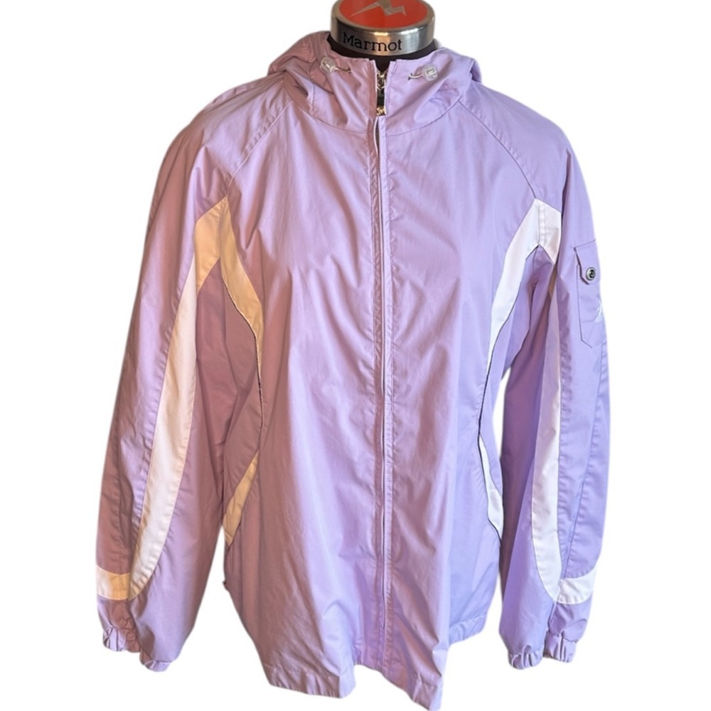 ZeroXposur Lilac and White Hooded Jacket Size XL